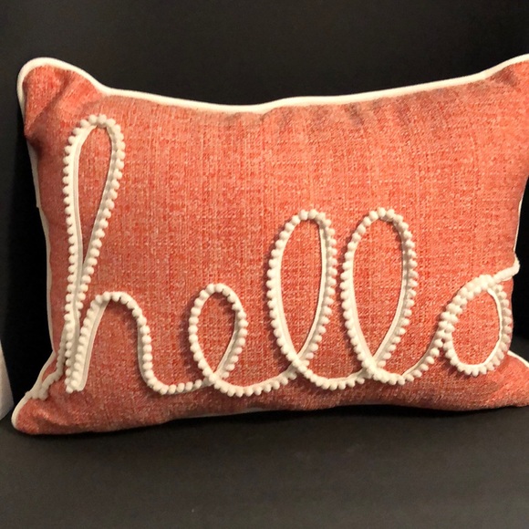 Source Unknown Accents Hello Throw Pillow Poshmark